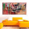 Hot Sell Basquiat Graffiti Art Canvas Painting Wall Art Pictures For Living Room Room Modern Decorative Pictures
