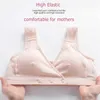 breast feeding bra with open breast front button bra nursing tank tops pregnant women sleeping bra cotton wireless underwear Y0925