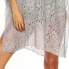 H80S90 Regelmatig en plus groot formaat Women Beach Kaftan Swimsuit Cover Up Lady Pareo Swimwear Loose Lace Perspectief Vrouwelijke Sarongs