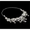 Set di gioielli da ballo di moda con strass trasparenti, orecchini di cristallo, collana, festa nuziale, regalo1481046