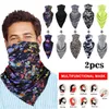 Style Wiatroszczelne Sky Jazda Szalik Bandana Lodowa Kolarstwo Neck Geter Wędkowanie Na Zewnątrz Piesze wycieczki Ochrona przed słońcem Muffle 2 sztuk Czapki Maski