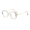 선글라스 블루 라이트 블로킹 처방 안경 모조 다이아몬드 안티 파랑 눈 보호 안경 클리어 렌즈 평면 거울