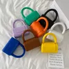 Abendtaschen Bonbonfarben Handtasche PU-Leder Umhängetasche für Frauen 2022 Einfache Totes Umhängetasche Dame Handtaschen und Geldbörsen