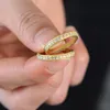 Cluster ringar Enkel design 100% 925 Silver Ordmanship Cubic Zircon för kvinnor 2021 Toppkvalitet Bröllopsring Smycken Partihandel