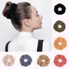 Winter Samt Gestreiften Haar Seil Frauen Scrunchies Mädchen Elastische Haarbänder Gum Haar Zubehör Pferdeschwanz Halter