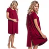 2021 moederschap jurk voor vrouwen borstvoeding korte mouw verpleegkleding geschikt voor bevalling ziekenhuis Q0827 Q0713