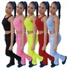 Kobiety Solidne kolory Dresy Trend Moda Kamizelka Bez Rękawów Topy Plisowane spodnie Garnitury Kobiet Jesień Casual Low Waist Fitness Sports Zestawy