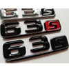 Chrome Black 3D Lettres Badges Badges Emblems Emblem Badge pour Mercedes Benz W211 W212 W213 C207 A207 S212 S211 E63S E63 S AMG4857302