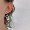 Pendientes de aro de diseñador de lujo para mujer Moda Diamante Clásico Letra F Diseñadores Pendientes de botón Fiesta de mujer Pendientes de oro de alta calidad