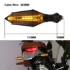 17LED Motorcykel Turn Signals Lighting 2835SMD Blinker Byggd Relä Moto Flasher Turn-signalindikatorer Lätt böjbar