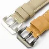 22 24 26mm Retro Colorful Italian Vintage Genuine Leather Watch Band Strap Pin Buckle Watchband Strap for Panerai Watch PAM Man wi234S