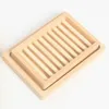 Wooden Natural Soap Dishes Eco-friendly Bathroom Soaps Storage Anti-slip Tray Plate Bathing Supplies Box Container BH5078 TYJ