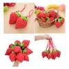 Reusable Shopping Bag Creative Strawberry Foldable Eco Friendly Shopping Bags Portable Home Grocery Supermarket Shopping Tote LLB12642