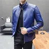 Giacche da uomo 2021 Giacca primaverile Moda Cappotto in ecopelle Cerniera Auto Moto Locomotiva Abbigliamento di alta qualità