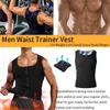 Heren Body Shaper Taille Trainer Sauna Vest Zweet Afslanken Polymeer Rits Tank Top Premium Heren Shapers Workout Shirt