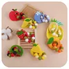 Natural Silica gel fruit Ring Teethers for Baby Health Care Accessories Infant Fingers Exercise Toys Colorful Silicon Beaded Soothers