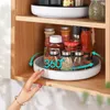 Kitchen Storages & Organization Rotating Seasoning Storage Rack 360°Bathroom Bottles & Jar Shelf Oilproof Non-Slip Tray Shampoo Body Wash Facial Cleanser Racks ZL0584