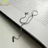Плоская цепь из бисера настоящий 925 стерлингового серебра 925 для женщин мода изысканные ювелирные изделия акласы на ноге браслет Enkelbandje Flyleaf