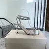 Classique Designer Stiletto Sandales Mode Dames Talons Femmes Chaussure Strass avec Arc Sexy Party Demoiselle D'honneur Chaussures Avec Boîte à Chaussures 35-40