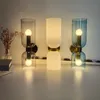 Nordic LED Lampy Ścienne Tricolor Szkło Sypialnia Lampa nocna Salon Tło Korytarz Foyer Creative Conconce Light Opiekun