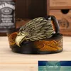 DINISITON Eagle Head Head Ree Rew Первый слой Натуральная кожа Мужские Ремни Бренд Cowskin Мода Винтаж Мужской Ремешок Ceinture ZPB01 Заводской Цена Цена Экспертное Осознание