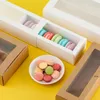 Macaron Box Cake Boxes Домашние принадлежности Бумага Шоколадные коробки Бисквитная Булочка Коробка Букея Упаковка Праздник Подарочная коробка RRE10928