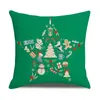 4PC/Set Linen Christmas Hug Pillowcase Modern Minimalist Print Cushion Sofa Pillow Set Decorative for Chair 211203