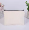 Sublimation Leere Kosmetiktaschen Leinwand Reißverschluss Federmäppchen Kundenspezifische Frauen Make-up-Tasche Mode Handtasche Beutel Taschen EWC7152