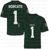 Maglia personalizzata Ohio Bobcats College Football 12 Nathan Rourke 6 Isiah Cox 5 Shane Hooks