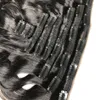 Clip In Human Hair Extensions Malaysian Body Wave 120G/Set 8 Pieces Remy Natural Color Clip ins 8-24 inch