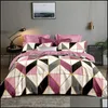 Bettwäsche-Sets Liefert Home Textilien Gartenprodukte Set Geometrie Duvet er Komfort Bett Luxus 01 # Drop Lieferung 2021 WWNCD