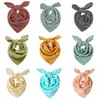 Младенческая слюна для Saliva Baby Bibs Burp Скатерет малыша Bandana Dribble Bibs Pinafore Solid Fashion Newborn Triangle Head Carf