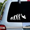 20 cm x 10 cm Historia Evolution Evolution Evolution Samochód Naklejki Bodyboard Surfing Image Funny Man Cars Naklejki Ciężarówka zderzak pojazdu Decor Vinyl Naklejka