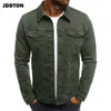 Jddton Herren Denim Jackets Modemarffarke -Strickjacken Frühling Herbst Casual Wind Breaker Slim Fit Coats Männliche Mantel Streetwear JE267 X0621