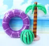 2021 neueste wassermelone lemmon Donut aufblasbare schwimmen ring kinder schwimmen pool Floats Tubes Strand wasser party spielzeug 90 cm