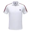 Frühling Luxus Italien T-shirt T-shirt Designer Spolo Camisas High Street Stickerei Gegrüne Schlangen Wenig Biene Druck Kleidung Mens Marke Polo