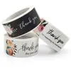 120 stks Roll Dank u Adhesive Stickers Bruiloft Decoratie Cake Baking Bak Pakket Envelop Business Label