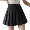 Kobiety Spódnica Moda Wysoka Talia Plisowana Spódnica Słodkie Cute Girls Dance Mini Spódnica Cosplay Preppy Uniform Szkoły Krótkie spódnice XS-3XL 210708