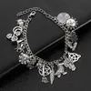 Charm Armband Halloween Armband Rich Pendantl Star Moon Horror Spider Magic Broom Punk Christmas Women's Jewelry250s