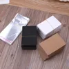 Blank Kraft Paper Jewelry Packaging Card Tags Used For Necklace Earring Display Cards with 100Pcs Self-Seal Bags