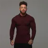 Muscleguys Outono Moda Polo Camisa Casual Algodão Algodão Manga Longa Alta Qualidade Slim Fit Polo Camisa Homens Fitness Polo Homme 210421