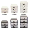 Drawer Durable Plastic Transparent Storage Box Home Office Desktop Drawers Cosmetic Drawer Sorting Jewelry Organizer Home Tool 210626