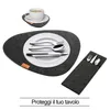 Mats Pads Sentiu Placemat Conjunto de 18 - Lavável-Cheat-Resistive-resistentes - Contins Juntas e Saco de Cutelaria