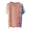 Shintimes Rosa Oansatz T-shirts Frauen Sommer Dünne Gestrickte T-Shirt Frauen Casual Frau T-Shirts Hit Farbe Tops T Shirt Femme 210702