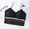 Bustiers & Corsets 2022 Arrival Women Sexy Lace Bra Tube Top Colorblock Daisy Wrapped Chest Underwear Female Anti-Glare Camisole Bralette