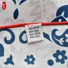 Çin Tarzı Dimi İpek Eşarp Kadınlar Mavi ve Beyaz Bandana 65 cm Orta Kare Eşarplar Kerşare Lüks Boyun Wrap Şal Bayanlar
