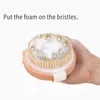 Wholesale Skin Body Soft natural bristle Brush Wooden Bath Shower Bristles Brushes without Handle