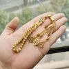 Gold Tasbih Ramadan Cadeau Musulman Accessoires de Musulman sur la main Islamique 33eachs Bracelet Petite taille pour la poche perlée, des brins