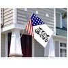 Jésus le chemin, la vérité, la vie drapeaux américains de 0,9 x 1,5 m bannières en polyester 100D intérieur extérieur couleur vive de haute qualité avec deux œillets en laiton