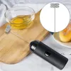 newBlack Handheld Stainless Steel Egg Tools Beater Coffee Milk Frother Milks Foamer Electric Mixer Battery Operated Kitchen Tool EWA5204